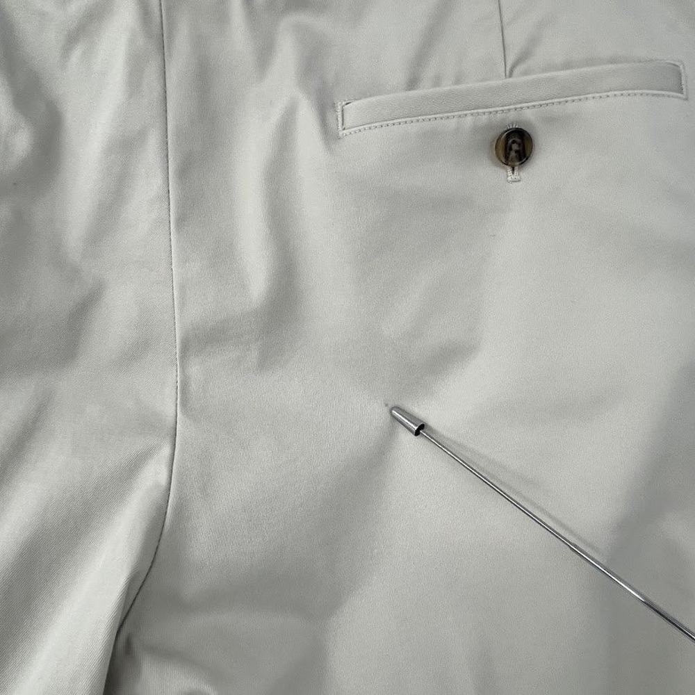 Brooks Brothers Clark Advantage Chino Pants Khaki Tan Mens 33x30* Stretch Cotton - Picture 4 of 9